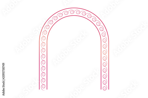 Photos Durga puja border decoration design icon, Durga puja Diwali puja background icon