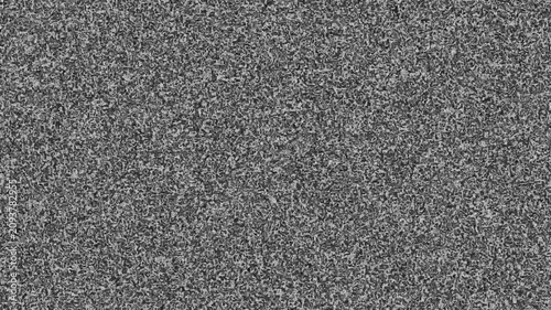 Static TV noise. Seamless loop abstract background 4k 