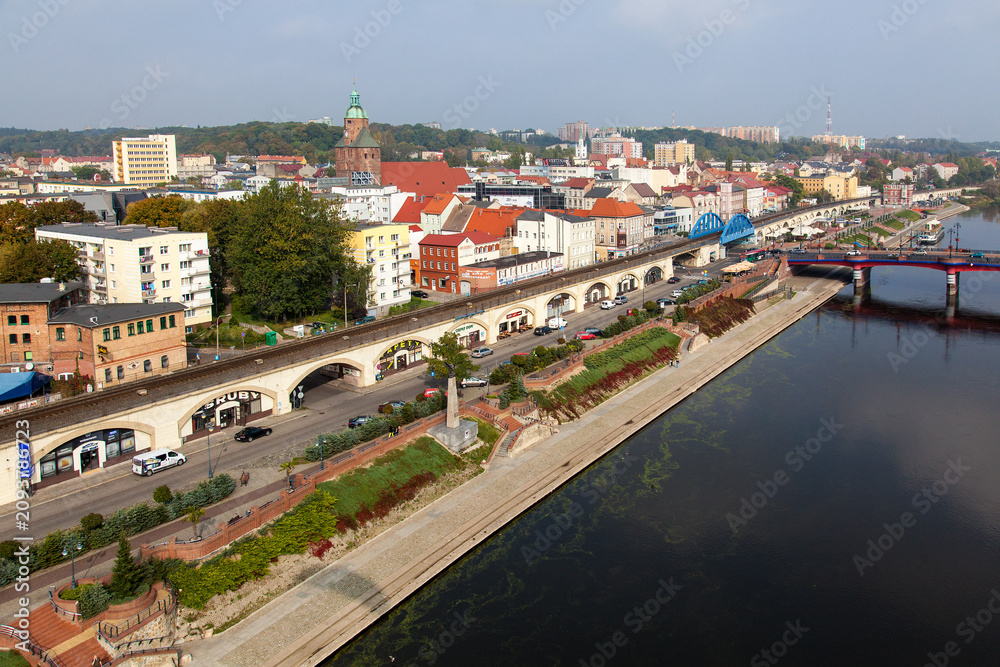 Fototapeta premium Gorzow Wielkopolski aerial view