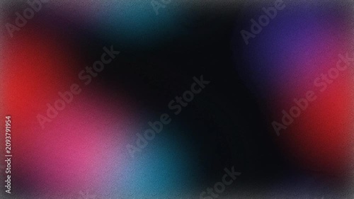 Abstract neon light leaks with grainy texture, dynamic colorful bokeh background, overlay