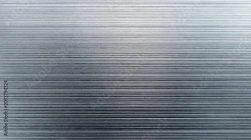 Macro view of a metallic lenticular textured surface with fine horizontal lines and gradient lighting