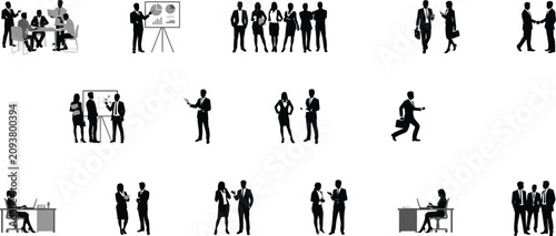 Canvastavla Business Meeting and Professional Silhouettes group scenarios