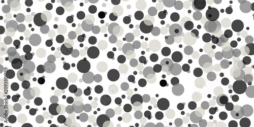 Foto Abstract monochrome circle pattern background with overlapping dots in shades of gray