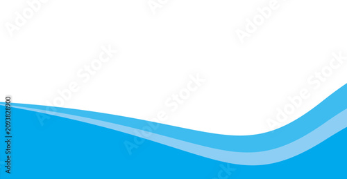 Abstract blue wave background modern layered curves design for banner, presentation and website layout