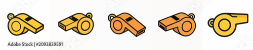 Konstfotografi Set of match whistle vectors