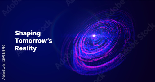 Foto Abstract AI data streams glowing neural lines on dark background