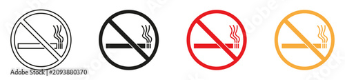 Foto No smoking sign set
