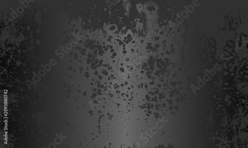 Luxury metallic black gradient background with distressed metal plate texture. EPS 10 Vector illustration