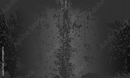 Luxury metallic black gradient background with distressed metal plate texture. EPS 10 Vector illustration