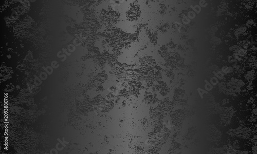 Luxury metallic black gradient background. Distressed cracked concrete texture. EPS 10. Vector Illustration.