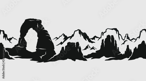 Photos Stylized natural rock formations