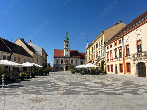 King Tomislav Square in Varaždin, Croatia