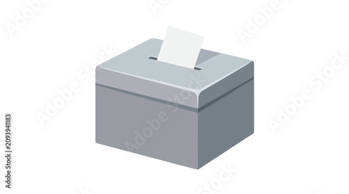 фотографія Stylish gray tissue box holder with soft tissues for home and office use
