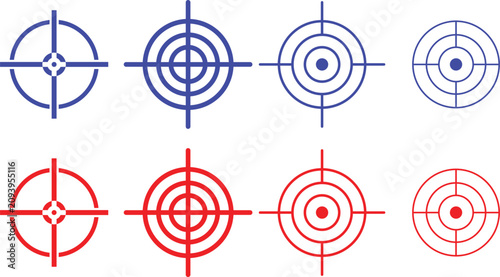 Concept of business goal achievement and strategic planning with target icon vector illustration isolated on transparent background