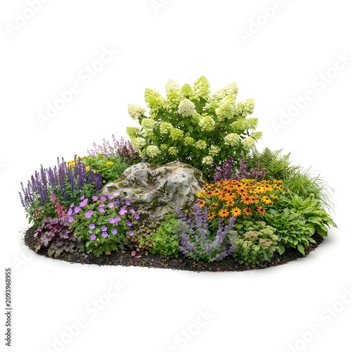 Fresh White Daisy Flowers with Green Grass Isolated on White Background Spring Meadow Floral Nature Macro Bloom and Chamomile Garden Blossom Concept