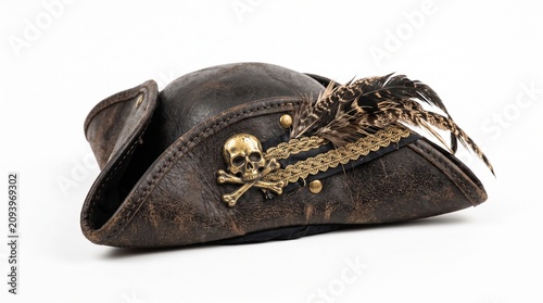 pirate hat on white background 