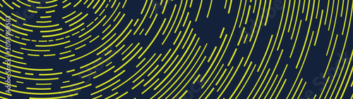 Bild auf Leinwand Abstract geometric line texture pattern, dark navy and yellow vector background