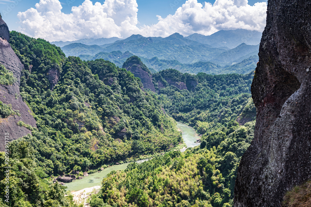 Obraz premium Tianmen Scenic Area, Zijiang County, Guilin, Guangxi