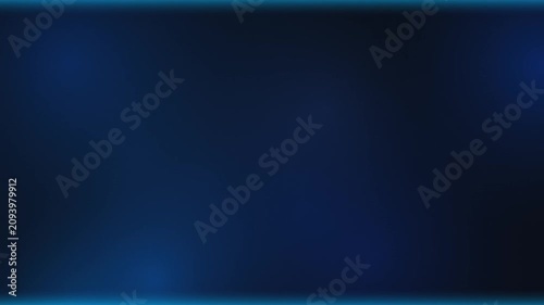 Minimalist Dark Blue Technology Loop with Glowing Neon Frame Accents