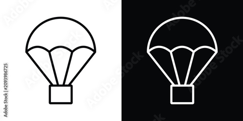 Bild auf Leinwand Parachute icon