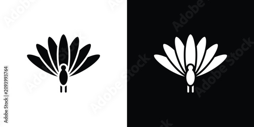 Thanksgiving peacock icon