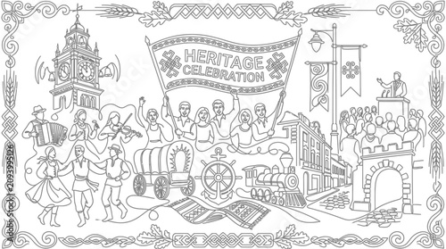 Photos Heritage Celebration Parade: Culture, Tradition, Music, and History