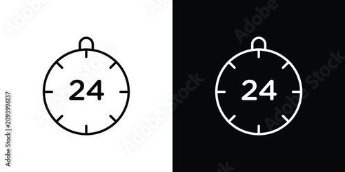 Canvastavla 24 Hrs icon