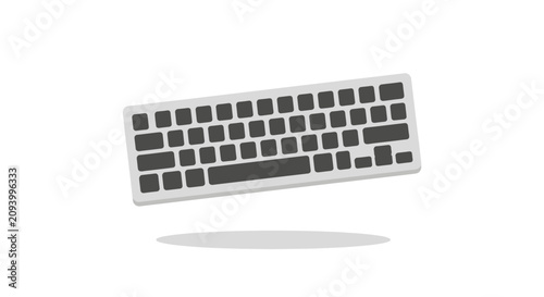 Levitating computer keyboard in mid-air