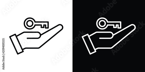 Obraz na płótnie Key handover icon