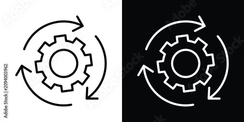 Quadro su tela Continuous changes icon
