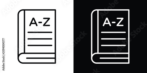 Tableau sur toile Dictionaries icon