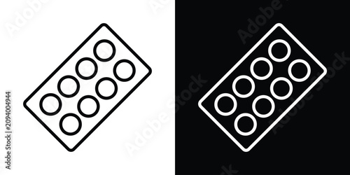 Bild auf Leinwand Pill Blister Pack icon