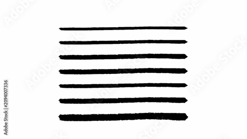 Black highlighter brush stroke lines set for underline banners, dry paint marker stripes, rough grunge ink smears and bold hand drawn highlight elements, Grunge paint lines
