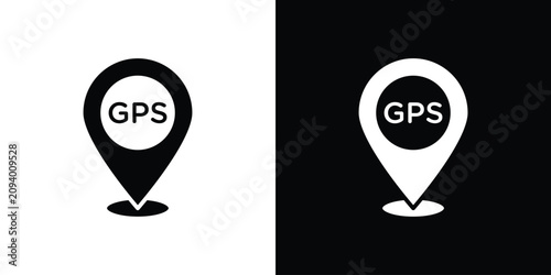 Quadro su tela Gps icon