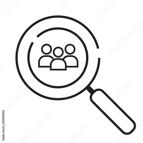 Canvastavla Icon representing identifying people groups