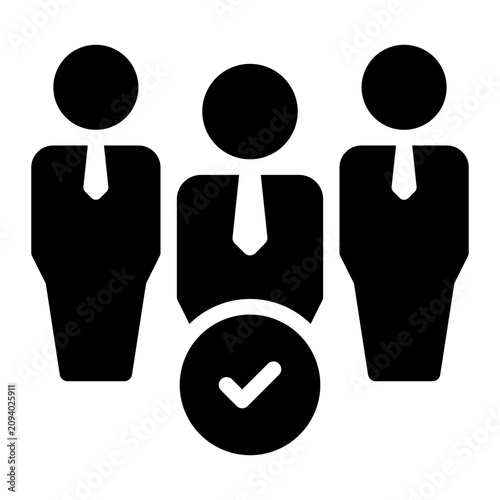 partnership glyph icon