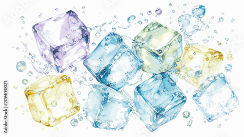 Εκτύπωση καμβά Cool Style Art of Coolness isolated watercolor vector illustration svg