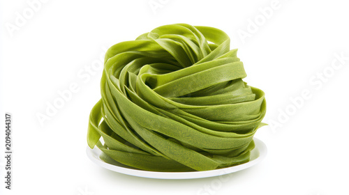 moringa powder infused fettuccine pasta vibrant green