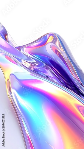 Iridescent holographic foil texture background.