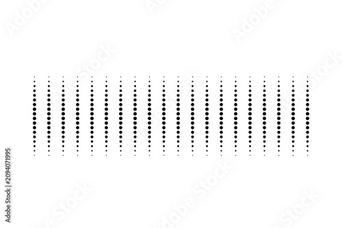 Foto Abstract geometric pattern with descending dots in monochrome vector illustratio