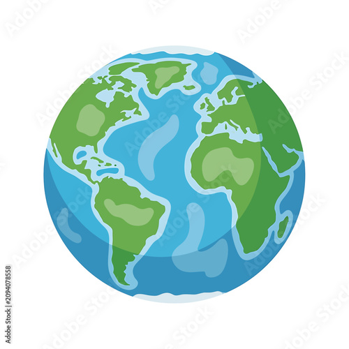 Foto Globe Earth Planet World Map.