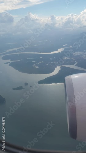 The view before landing on the flight from Bangkok to Phuket.
