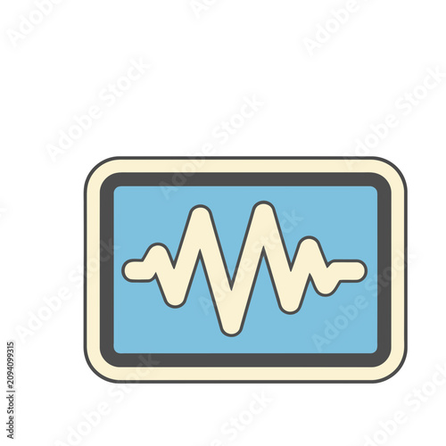 Waveform on Screen Icon