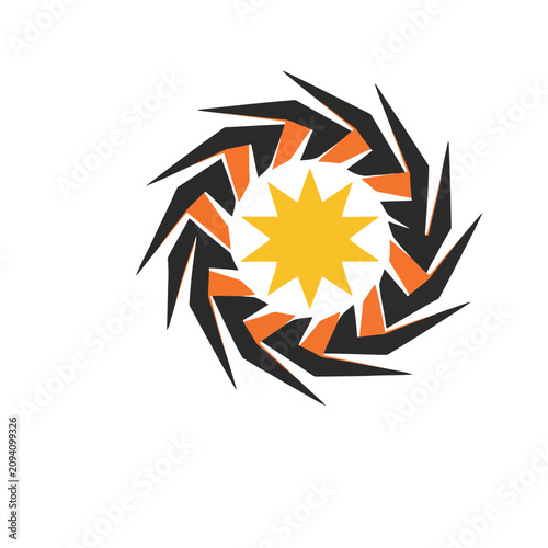 Abstract Circular Design with Star