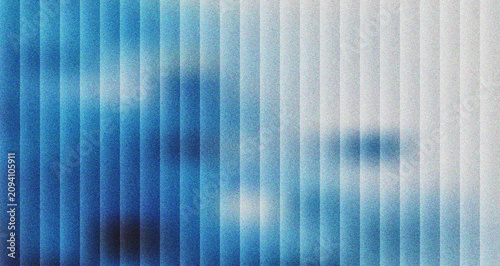Serene abstract vertical striped pattern shifting from deep blue to soft white with gentle shadows