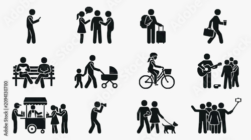 фотографія Daily Urban Life Moments with Families.