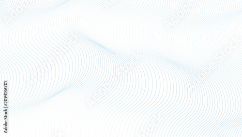 Abstract blend dot Vector wavy blue lines flowing background