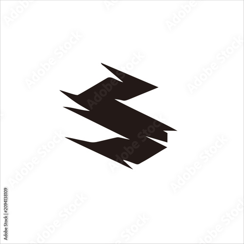 Print Letter 'S' logo design for your name, product, and corporate identity.