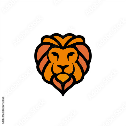 Print Lion character design for a mascot, name, and your company identity.
