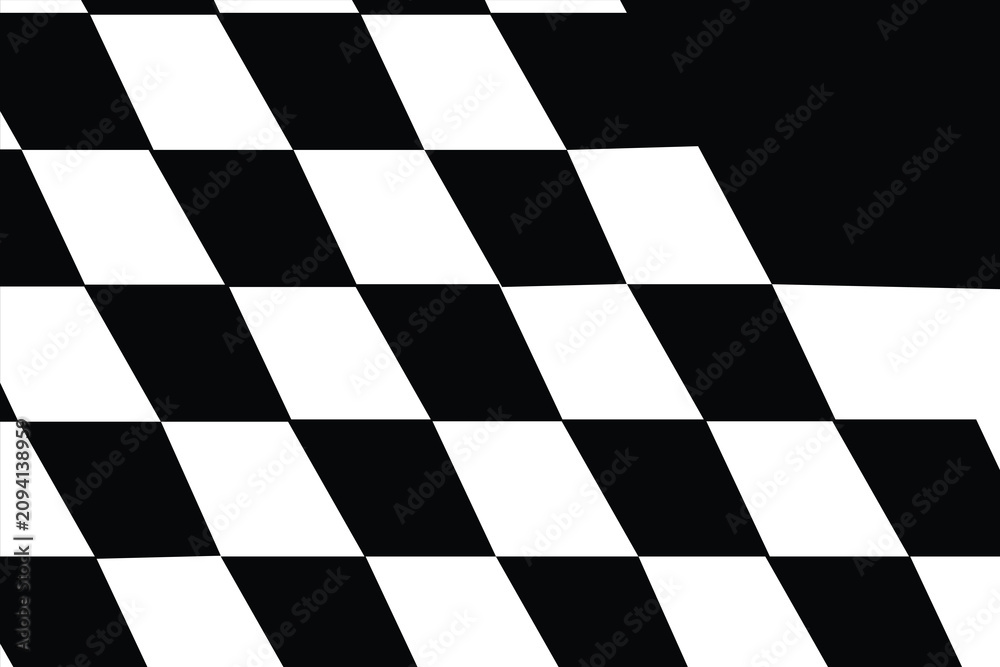 Obraz premium vector illustration of starting flag motif